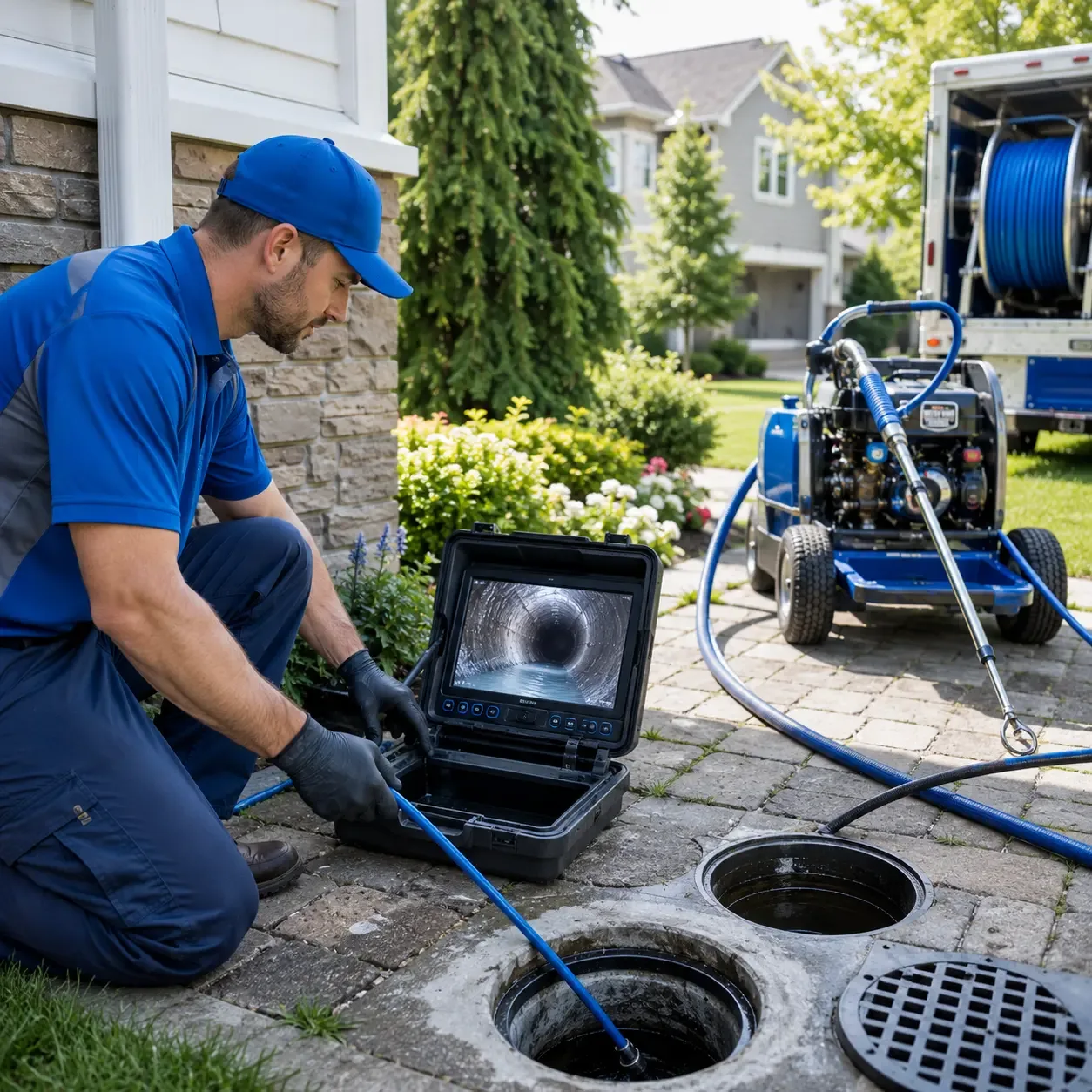Outdoor drain cleaning professionals serving Columbus, NE