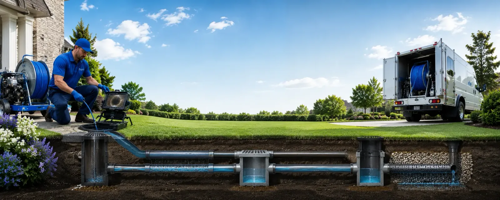 Outdoor drain cleaning information for Columbus, NE